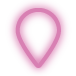Icon of a location marker - glowing like a neon sign